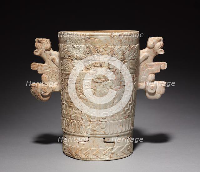 Carved Stone Vessel, 700-1000. Creator: Unknown.