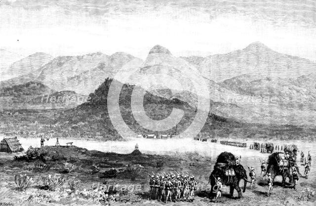 The Chin-Lushai Expedition: view of the Chin Hills from Kolymyo, 1890. Creator: R. Taylor.