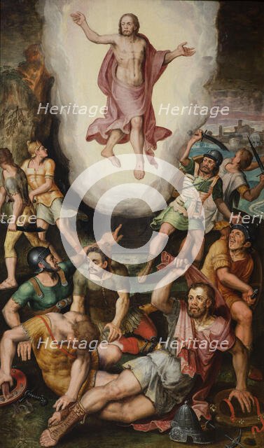 The Resurrection (Triptych, central panel), 1560. Creator: Robionoy, Jean de (active Mid of the 16th cen.).