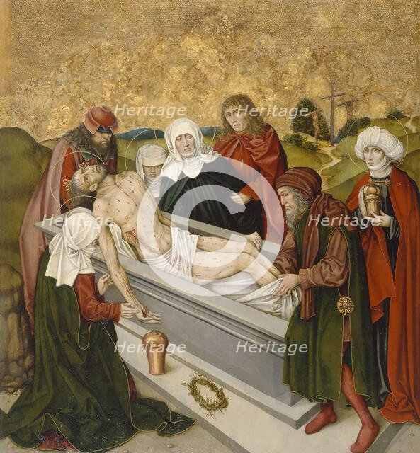 Altarpiece with the Passion of Christ: Entombment, c1480-1495. Creator: Unknown.