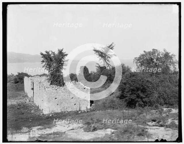 Ruins of Fort Crown Point, a British fort on Lake Champlain, Crown Point, New York, c1902. Creator: Unknown.