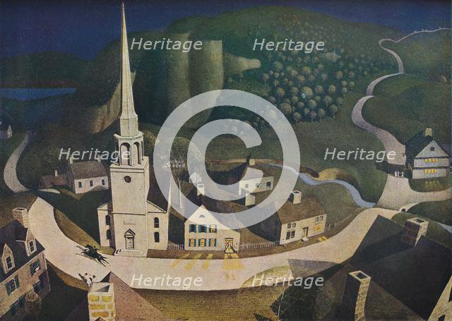 'The Midnight Ride of Paul Revere', 1931, (1943).  Creator: Grant DeVolson Wood.