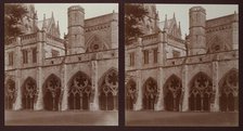 Cloisters, Salisbury Cathedral, Salisbury, Wiltshire, 1913. Creator: Walter Edward Zehetmayr.