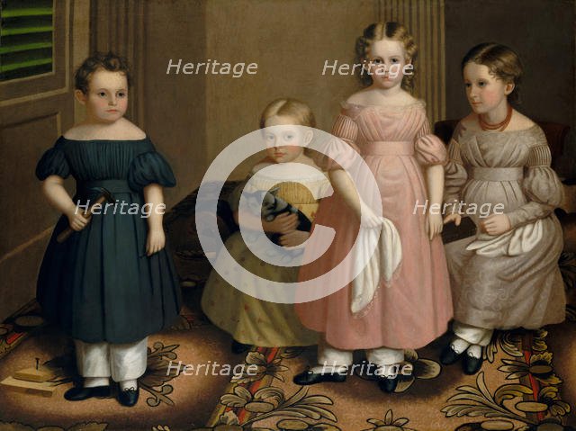 The Alling Children, ca. 1839. Creator: Oliver Tarbell Eddy.