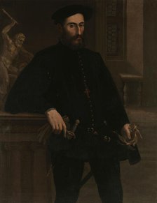 Portrait of Pier Luigi Farnese (1503-1547) , c1547. Creator: Mazzola Bedoli, Girolamo (c. 1500-1569).