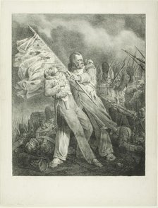 The Wounded Standard-Bearer, 1823–35. Creator: Hippolyte Bellangé.
