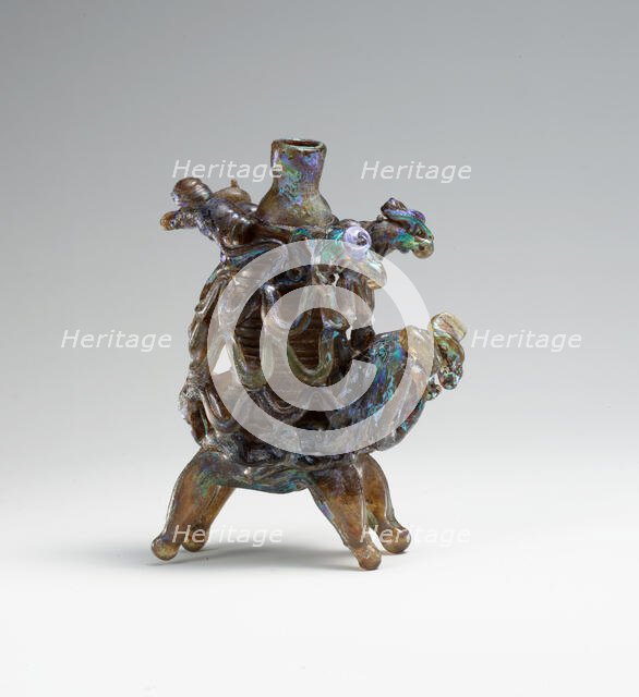 Animal Flask, probably Syria, late 7th-8th century. Creator: Unknown.