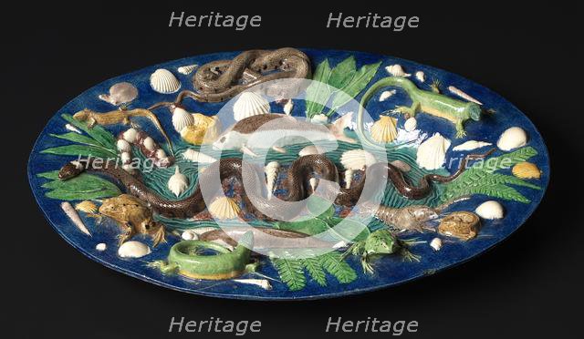 Platter, late 1500s. Creator: Bernard Palissy (French, 1510-1589), circle of.
