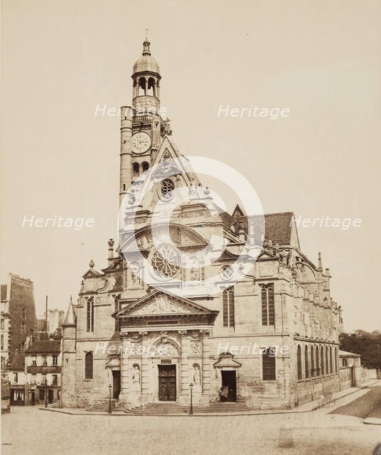 Saint Etienne-du-Mont, Paris, between 1860 and 1870. Creator: Edouard Baldus.