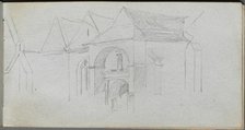 Sketchbook, page 22: Architectural Study. Creator: Ernest Meissonier (French, 1815-1891).