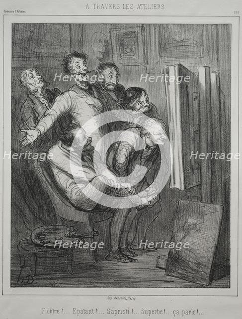 Through the Studios, 1862. Creator: Honoré Daumier (French, 1808-1879).