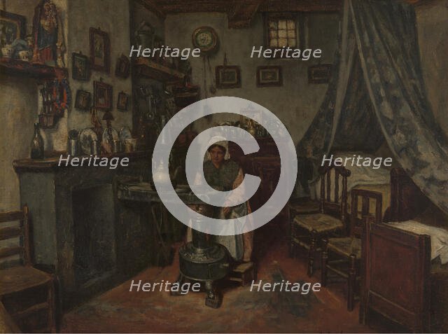 Interior, 1865-1870. Creator: Henri Jean Augustin de Braekeleer.
