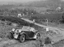 1935 Frazer-Nash BMW 315/40 taking part in the NWLMC Lawrence Cup Trial, 1937. Artist: Bill Brunell.