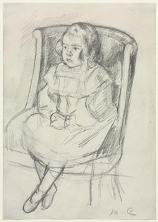 Simone Seated, c. 1903. Creator: Mary Cassatt (American, 1844-1926).