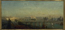 Paris from the east side: view taken from the roofs of the Louvre, 1856. Creator: Victor Navlet.