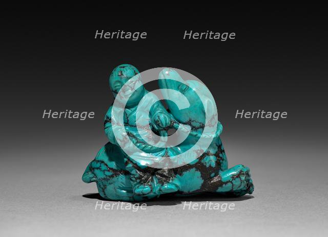 Boy and Dog, 15th Century. Creator: Unknown.