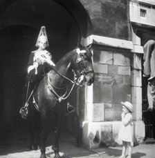 Mounted Horse Guard, London, c1955. Creator: Arthur Charles Kirby Ware.