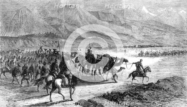 Cattle-looting on the frontier of Scinde, 1864. Creator: J. A. B..