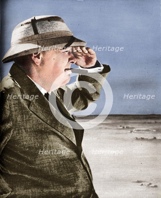 'Mr. Churchill Spies the Enemy', 1943.  Artist: Unknown.