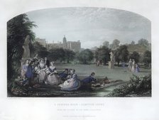 'A Summer Noon: Hampton Court', 19th century. Artist: C Cousen