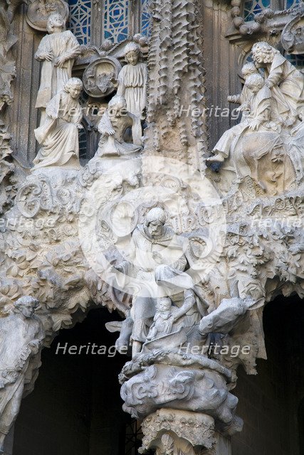 The Sagrada Familia Temple, Barcelona, Spain, 2007. Artist: Samuel Magal