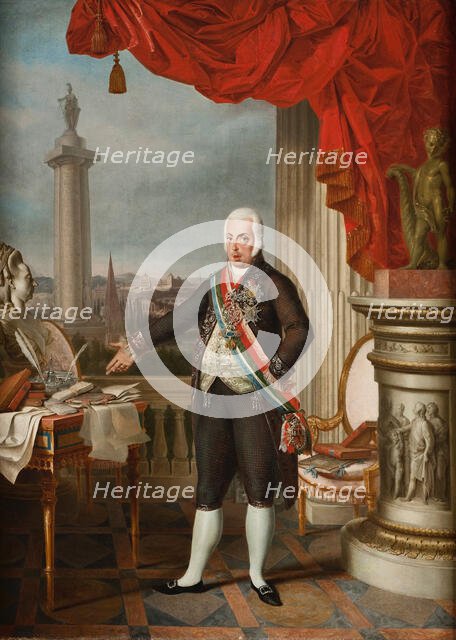 Portrait of Dom John VI (1767-1826), King of Portugal, Brazil and the Algarves, 19th century. Creator: Sequeira, Domingos de (1768-1837).