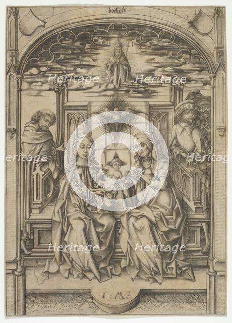 The Holy Family with St. Anne. Creator: Israhel van Meckenem.