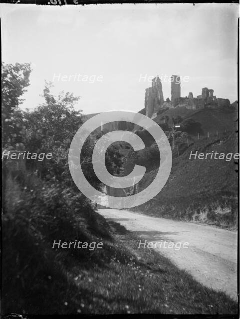 Corfe Castle, Corfe Castle, Purbeck, Dorset, 1927. Creator: Katherine Jean Macfee.