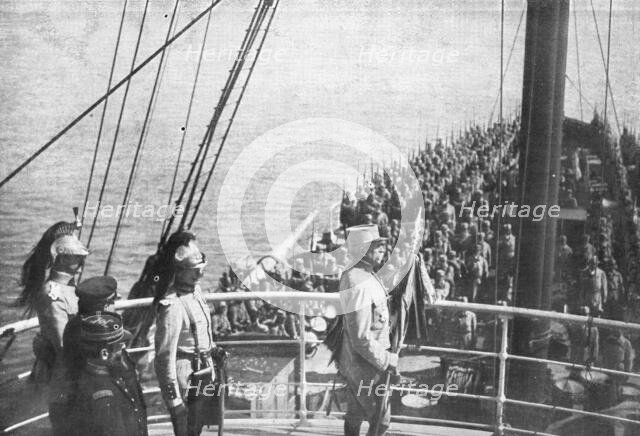 'L'expedition des Dardanelles, La cooperation de l'armee de terre..., 1915 (1924). Creator: Unknown.