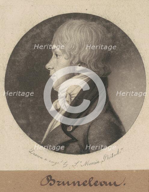 Bruneleau, 1801. Creator: Charles Balthazar Julien Févret de Saint-Mémin.