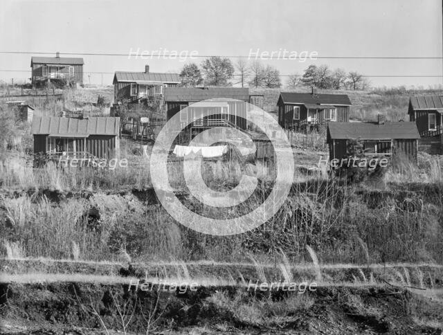 Alabama miners' houses near Birmingham, Alabama, 1935. Creator: Walker Evans.