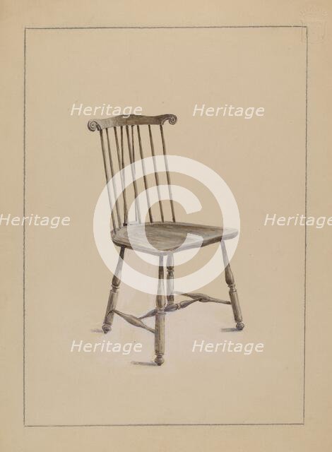 Chair, 1935/1942. Creator: Simon Weiss.