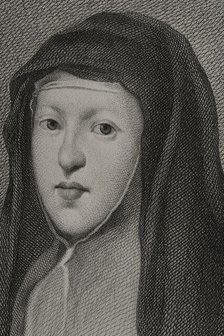 Mariana of Austria (1634-1696), Queen consort of Spain (1649-1665), 1879.  Creators: Alphonse Charles Masson, Magin Pujadas.