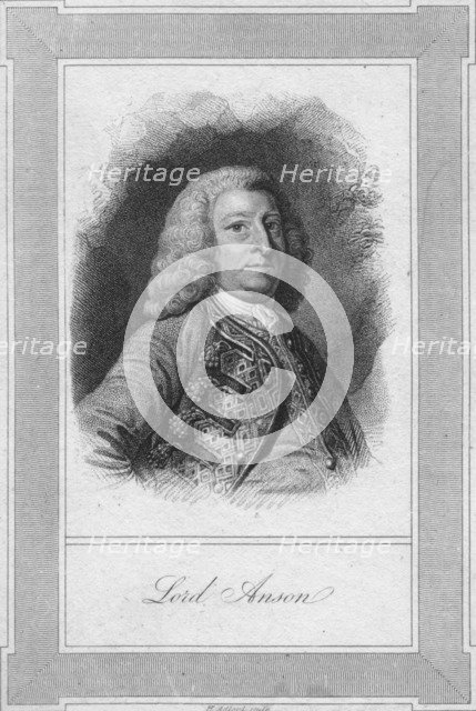 'Lord Anson', 1762. Artist: Henry Adlard.
