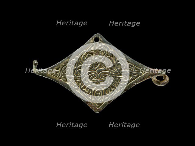 Lozenge shape brooch, Anglo-Saxon Period, c410-1066. Artist: Unknown.