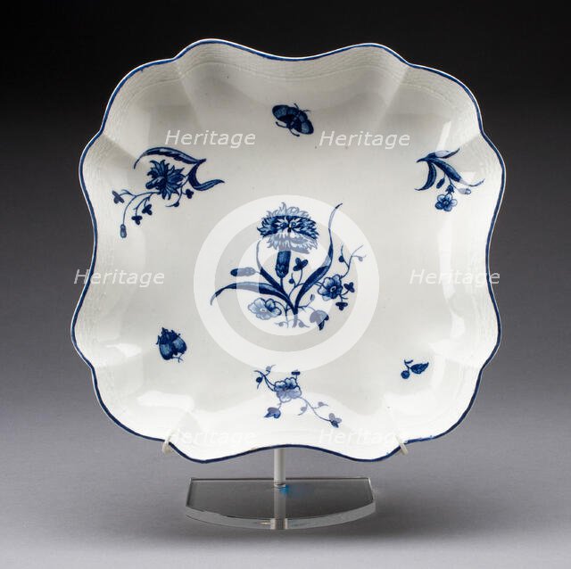 Dish, Worcester, c. 1755. Creator: Royal Worcester.
