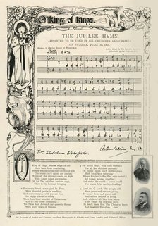 'The Jubilee Hymn. Appointed to be used in all churches and chapels on Sunday, June 20, 1897'. Artist: Unknown.