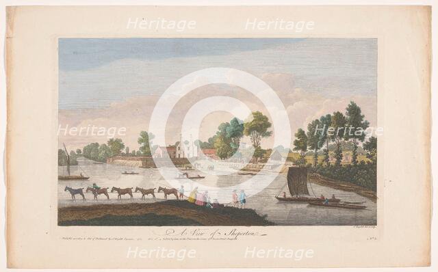 View of the village of Shepperton, 1752. Creator: John Boydell.