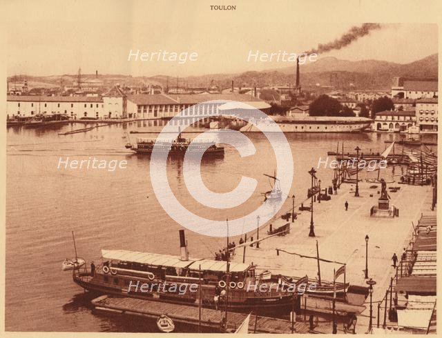 'Panorama of the Quais at Toulon', 1930. Creator: Unknown.
