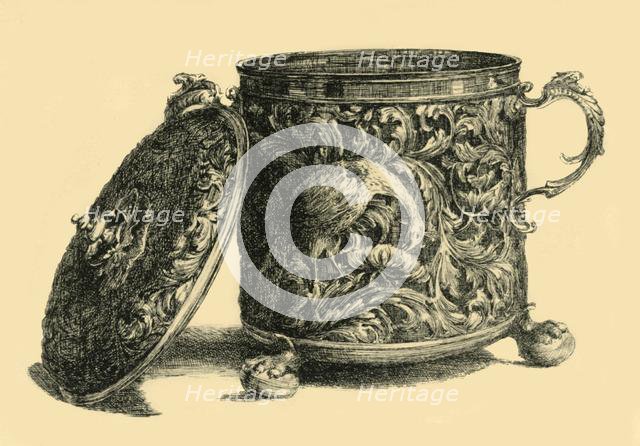 Silver gilt cup and cover, 1669-1670, (1881).  Creator: W T Roberts.