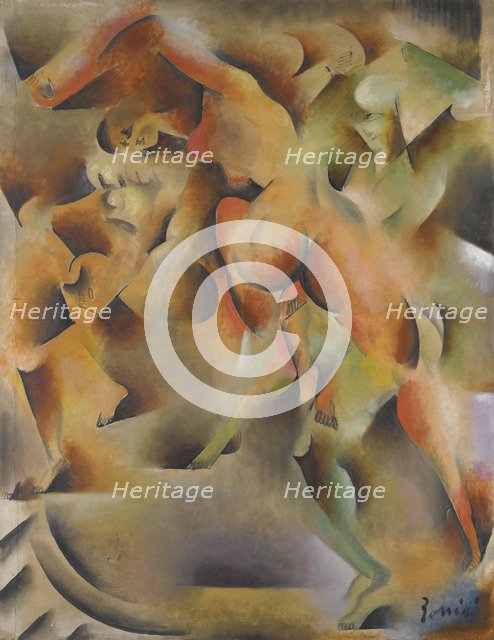 Nude dancers, c. 1913.