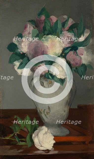 Peonies, 1864-65. Creator: Edouard Manet.