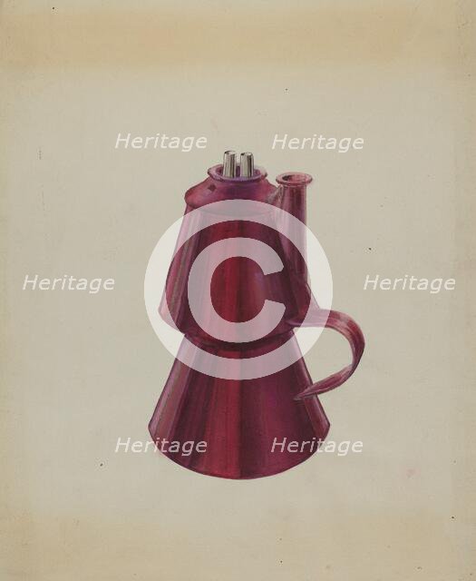 Petticoat Lamp, c. 1936. Creator: William Kerby.