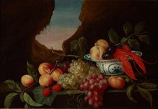 Still Life with Fruits and a Lobster, 1658. Creator: Theodoor Smits.