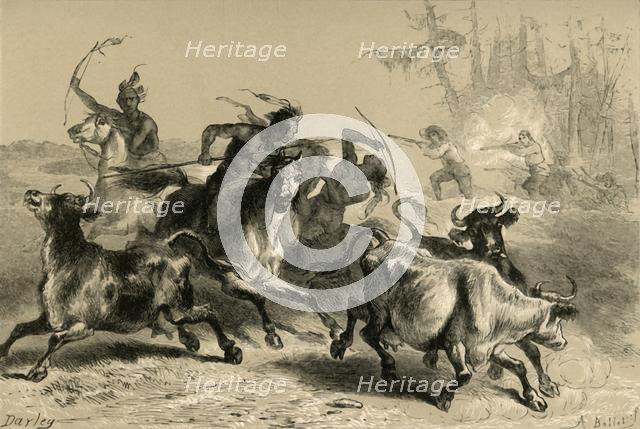 'Indians Plundering South Carolina Plantations', (1877). Creator: Albert Bobbett.