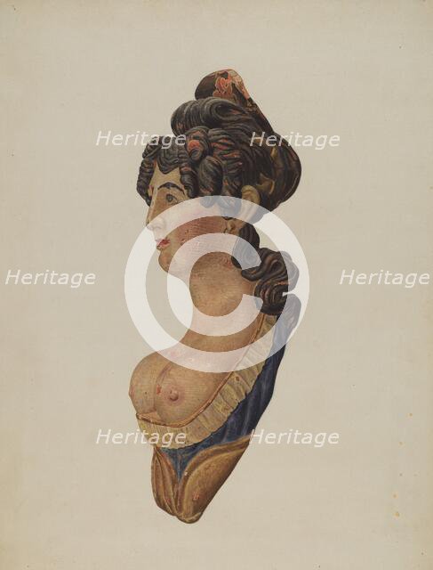 Figurehead, c. 1940. Creator: Betty Fuerst.