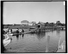 Boat landing, Kennebunk River, Kennebunkport, Maine, between 1890 and 1901. Creator: Unknown.