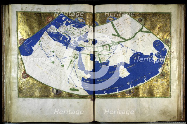 Geographia by Ptolemy, ca 1454. Artist: Anonymous master  