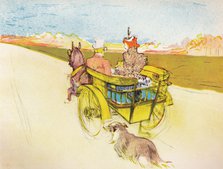 'Dog Cart', c.1897, (1946). Artist: Henri de Toulouse-Lautrec.