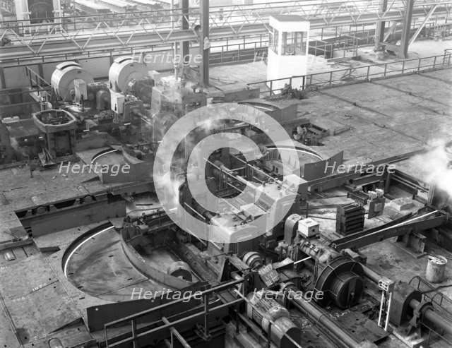 Overview of the bar mill at the Brightside Foundry, Sheffield, South Yorkshire, 1964. Artist: Michael Walters